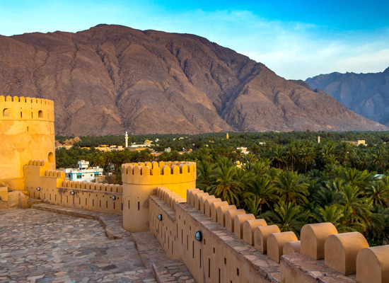 L’oasis du fort de Nakhal paysages Oman