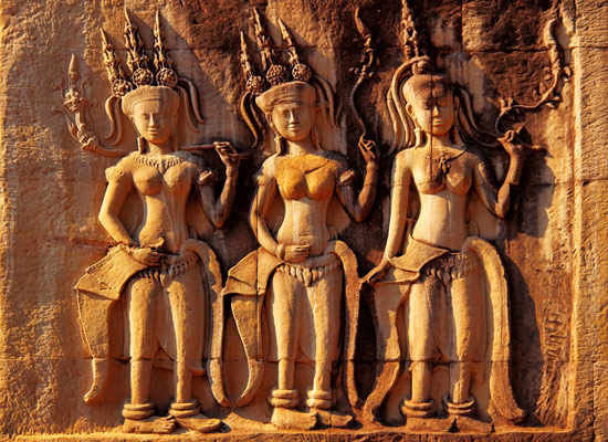 Les danseuses Apsaras temples Angkor
