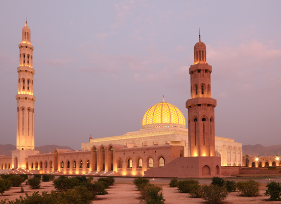 Mascate Oman La grande mosquée du sultan Qabous