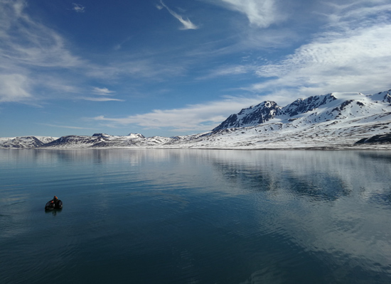 La baie de la Madeleine Svalbard