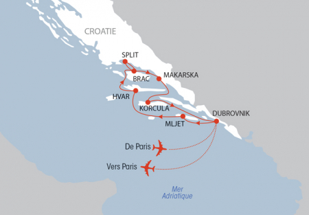 Une sélection NOTRE TEMPS : Croisière en mer Adriatique - Rivages de Croatie 