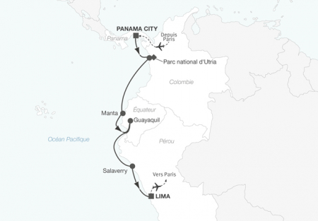 Croisière Panama - Colombie - Equateur - Pérou