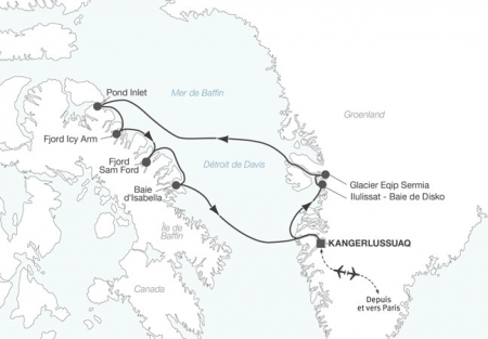 Croisière Groenland et Canada Arctique