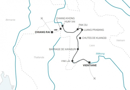 Croisière au Laos, découverte du Triangle d'Or, de Chiang Rai à Vientiane