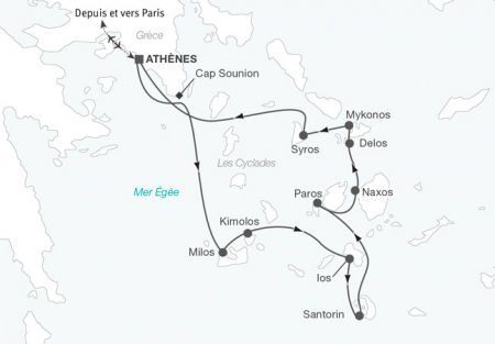 Croisière Yachting dans les Cyclades