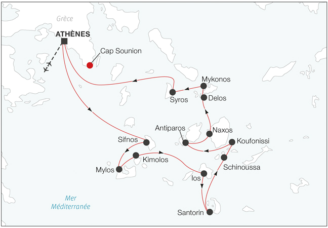 Croisière Yachting en Grèce, trésors cachés des Cyclades