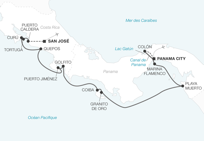 Yachting en Amérique Centrale : Canal de Panama et Costa Rica 